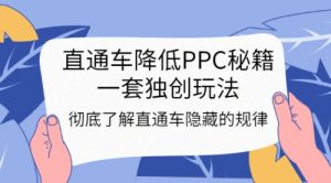 直通车降低PPC秘籍，一套独创玩法：彻底了解直通车隐藏的规律-课服务
