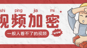 视频加密赚钱项目：加密视频的某一段或全部，付费才能观看-课服务